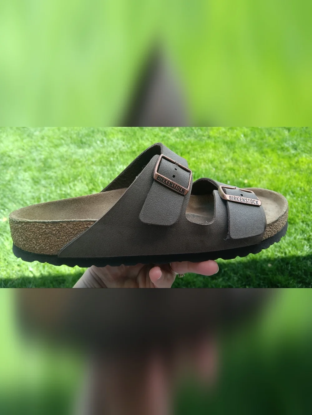 Birkenstock Arizona Two-Strap Sandals in Taupe